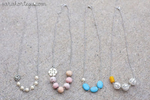 Strung Asymmetrically Necklace