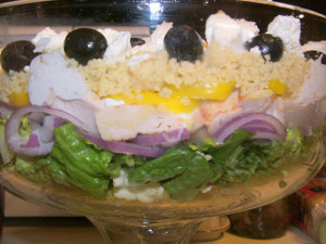 Mediterranean Layered Salad