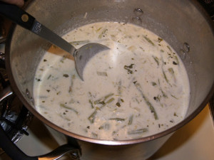 Cream of Asparagus and Rice Soup