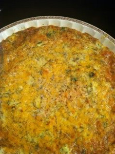 Artichoke and Crab Quiche