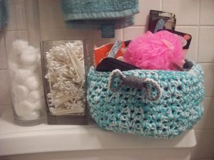 Crocheted Stash Buster Basket Crocheted Stash Buster Basket