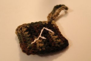 Diamond Crochet Luggage Tag
