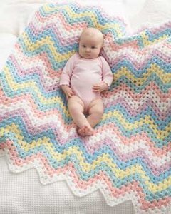 Pastel Rainbow Baby Blanket