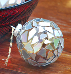 Recycled Disco Ball Ornament Recycled Disco Ball Ornament