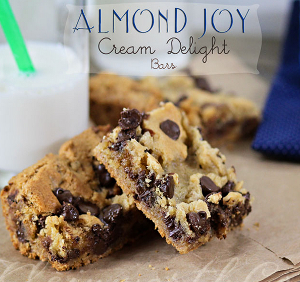 Almond Joy Cream Delight Bars