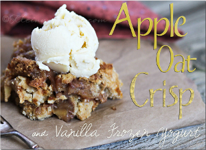 Apple Oat Crisp and Vanilla Frozen Yogurt