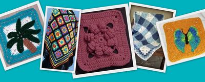5 Worsted Weight Granny Square Crochet Patterns