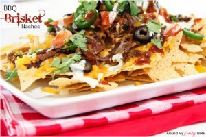 Slow Cooker BBQ Brisket Nachos