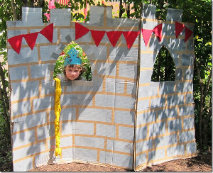 Rocking Rapunzel Cardboard Castle
