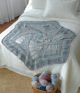 Spiral Crocheted Afghan Spiral Crocheted Afghan