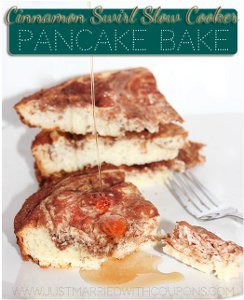 Cinnamon Swirl Slow Cooker Pancake Bake Cinnamon Swirl Slow Cooker Pancake Bake