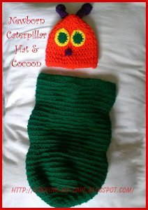 hungry caterpillar knitted baby outfit