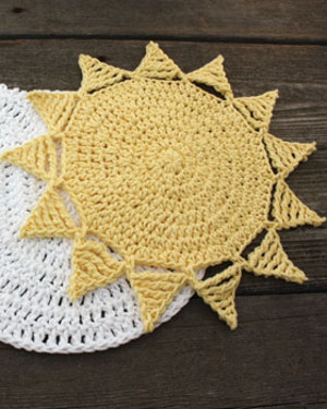 Buttery Sunshine Crochet Dishcloth