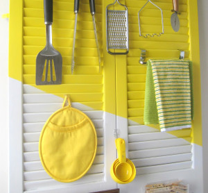 Radical Repurposed Door Organizer Radical Repurposed Door Organizer