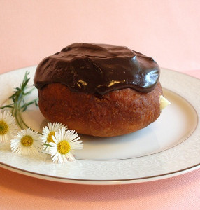 Boston Cream Pie Filled Doughnuts