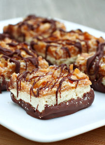 Simple Samoas Bars