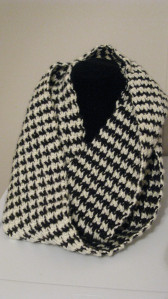 Houndstooth Crocheted Scarf
