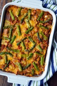 Overnight Egg and Breakfast Sausage Strata