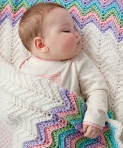 Pastel Rainbow Baby Blanket