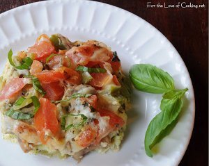 Vegetable Pie with Zucchini Crust