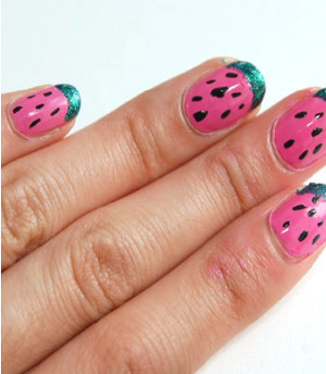 Watermelon Manicure