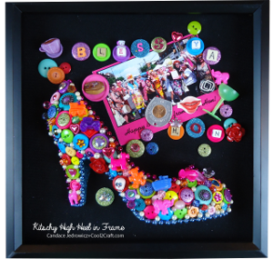 High Heel Button Wall Art