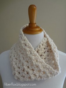 Lightning Fast Crocheted Cowl