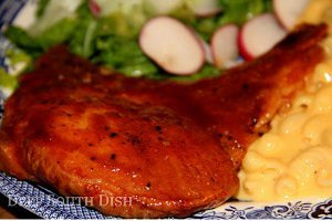 Coca-Cola Peach BBQ Pork Chops