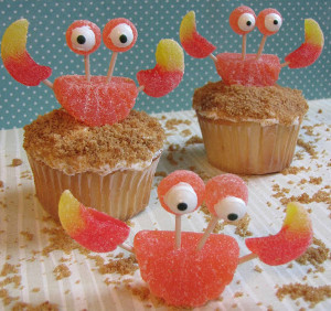 The Cutest Crab Cupcakes Ever