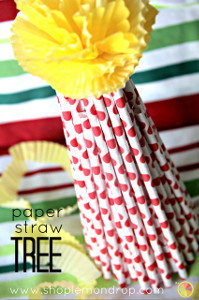 Paper Straws Christmas Tree