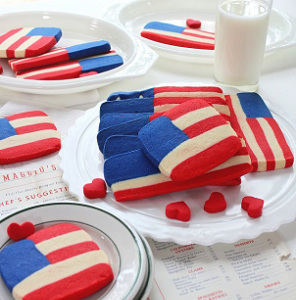 Patriotic Shortbread Cookies