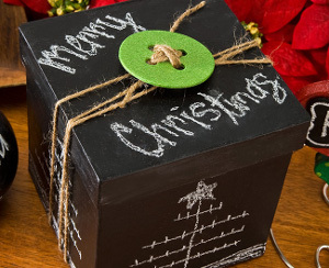 Chalkboard Paint Gift Box