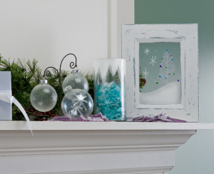 White Christmas Weathered Frame