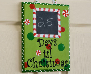 Countdown to Christmas Plaque