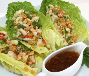 Quick Chicken Lettuce Wraps