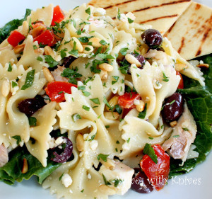 Greek Pasta Salad with Chicken