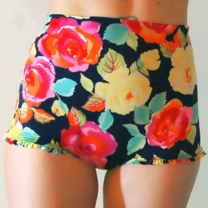 vintage high waisted swim bottoms
