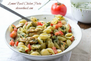Quick Lemon Balsamic Basil Chicken Pasta
