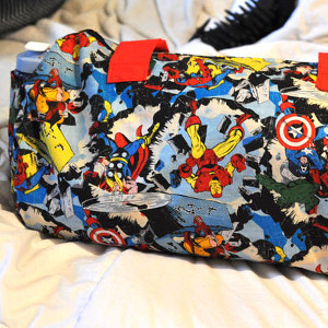 superhero gym bag