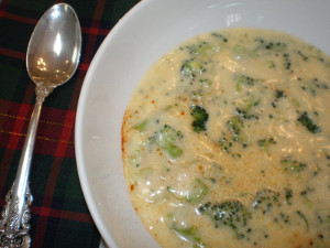 Homemade Cheddar Broccoli Soup