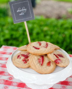 Summertime Strawberry Cookies