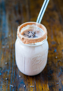 Chocolate Cake Batter Milkshakes