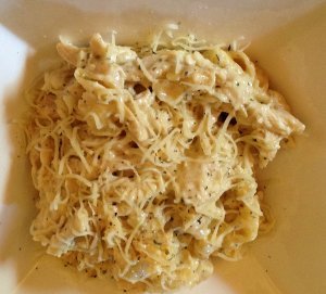 Chicken Alfredo Bake