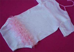 Pretty in Pink Ruffled Onesie