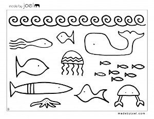 Printable Underwater Creatures Sheet