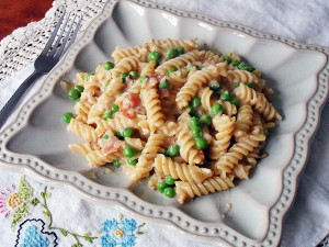 Bacon, Peas and Cheese Rotini