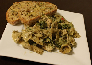 Garlic Parmesan Pesto Chicken Casserole