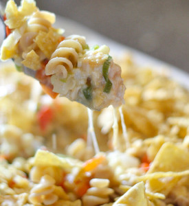 Cheesy Chicken Southwest Pasta Casserole