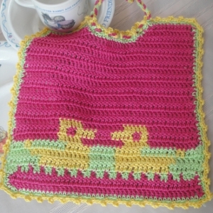 Colorful Crochet Baby Bib
