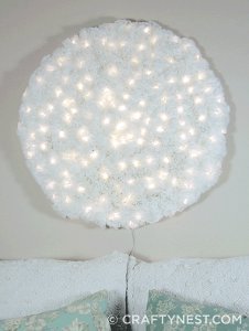 Giant Coffee Filter Snowball Light